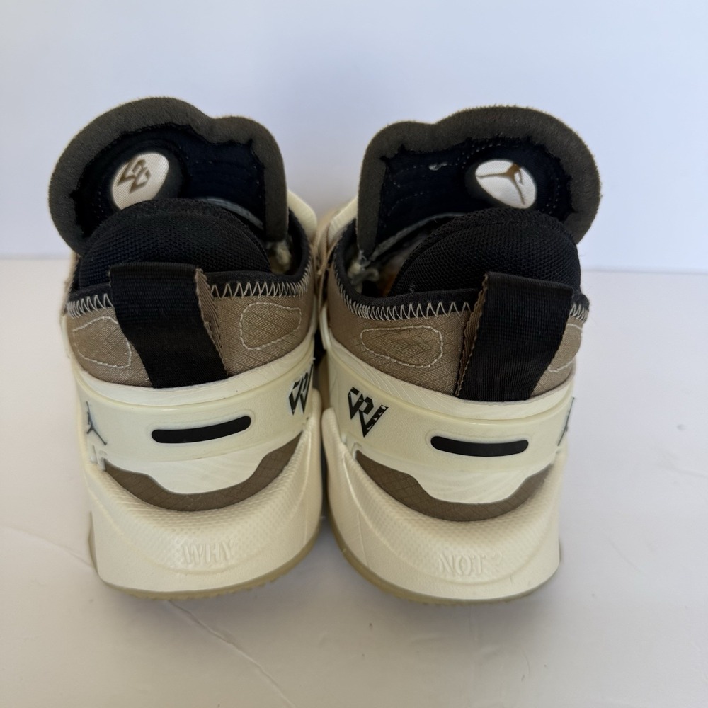 Nike Air Jordan Why Not .5 GS Coconut Milk Khaki Black Kids Size 7Y DC3643-102 - Picture 4 of 8